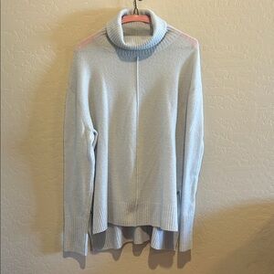 Athleta Light Blue Turtleneck Sweater